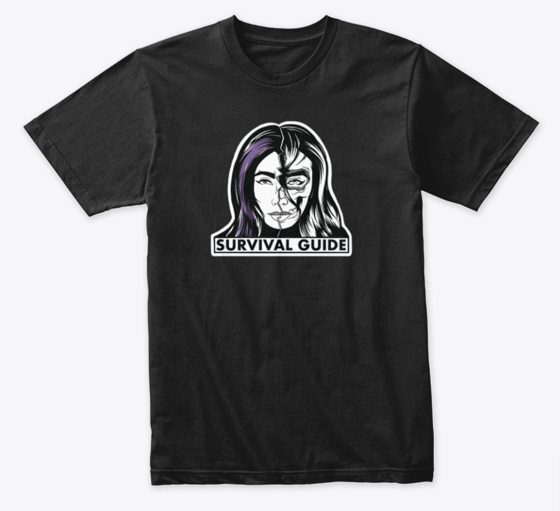 Survival Guide Kat T-shirt (Unisex Triblend)